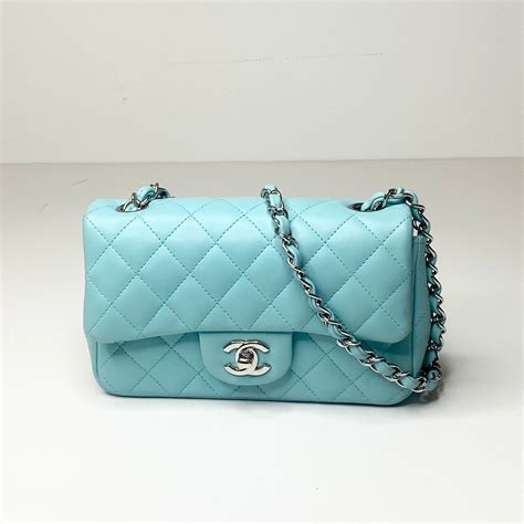 chanel blue jean handbag|tiffany blue Chanel bag.